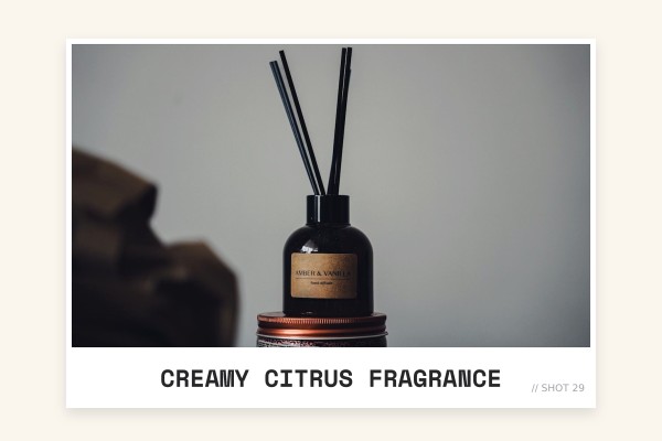 creamy citrus fragrance
