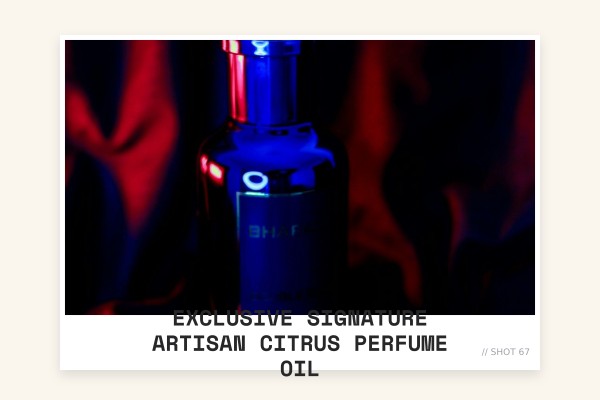 exclusive signature artisan citrus perfume oil