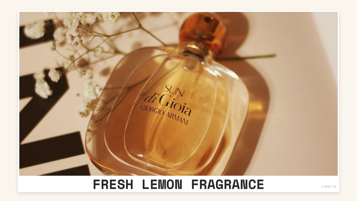 fresh lemon fragrance