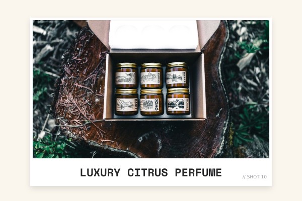 luxury citrus perfume