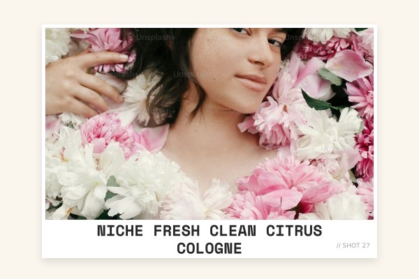 niche fresh clean citrus cologne