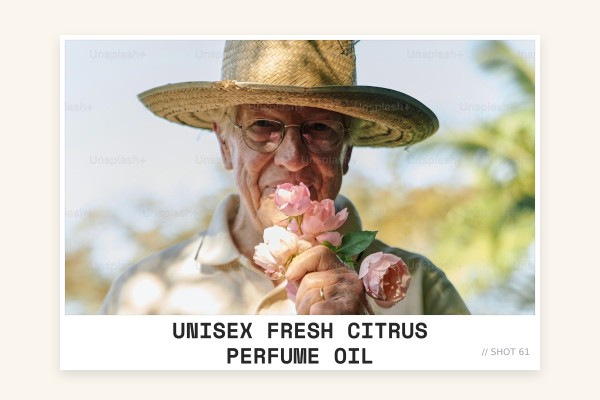 unisex fresh citrus perfume oil