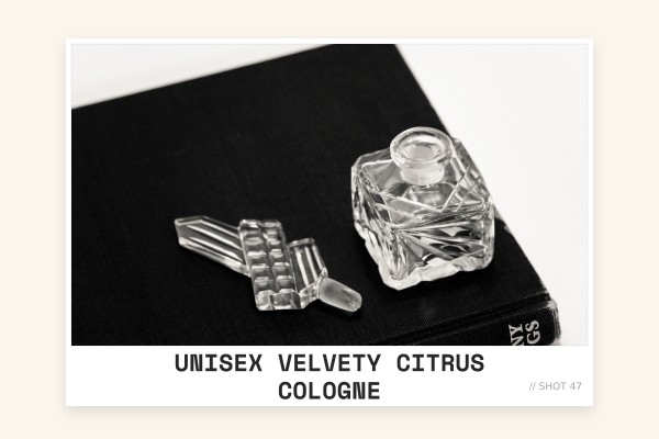 unisex velvety citrus cologne