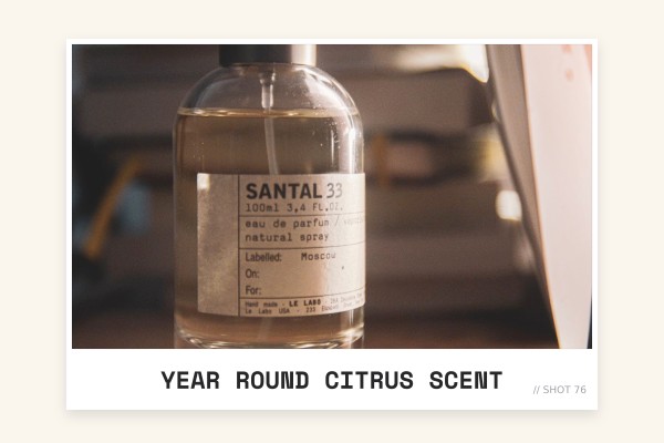 year-round citrus scent