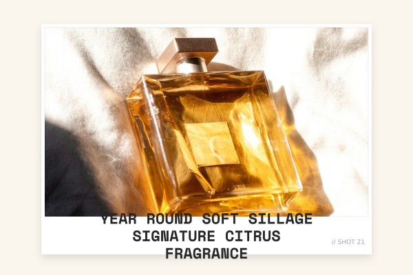 year-round soft sillage signature citrus fragrance